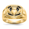 Men's Diamond & Onyx Claddagh Rings