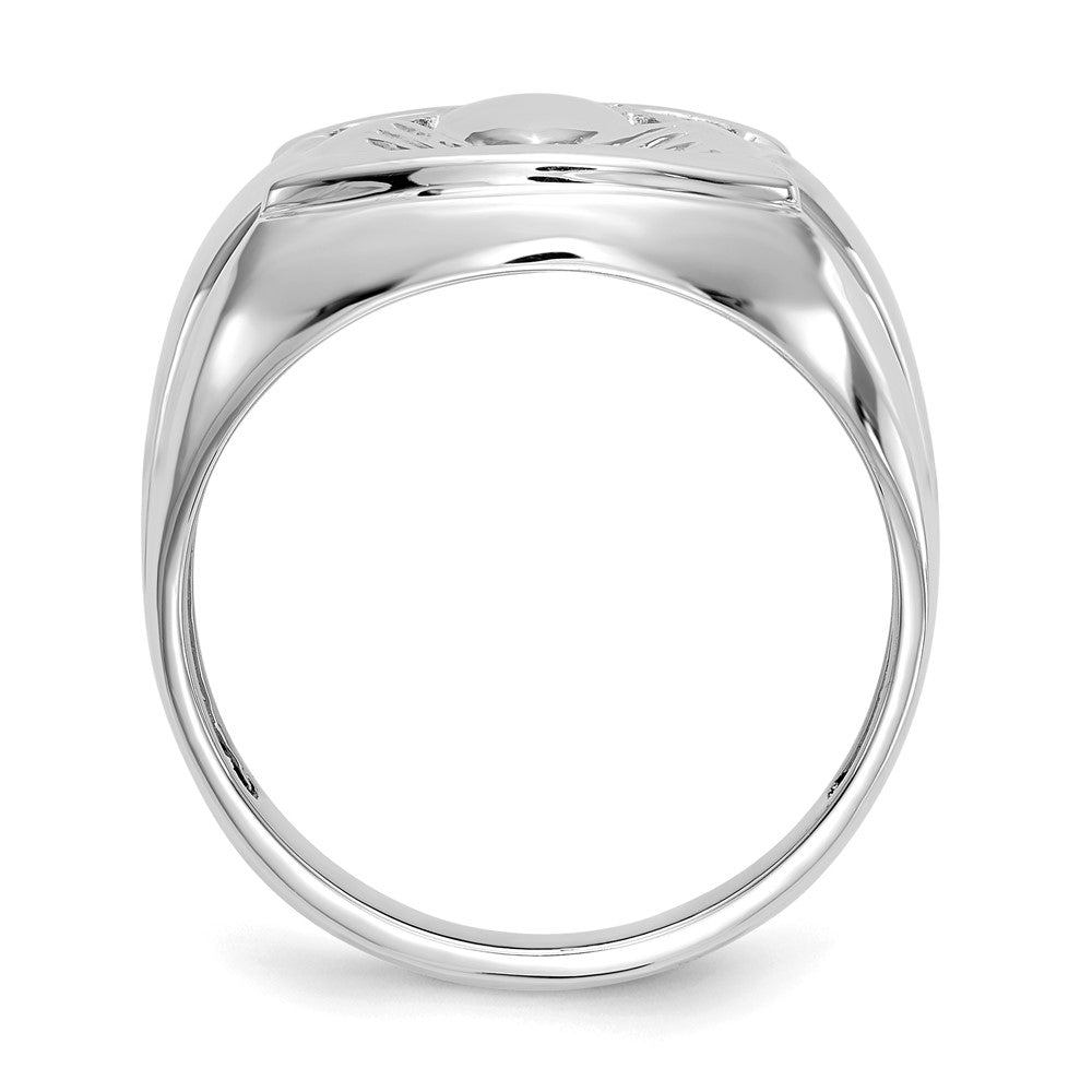 Men's Diamond & Onyx Claddagh Rings