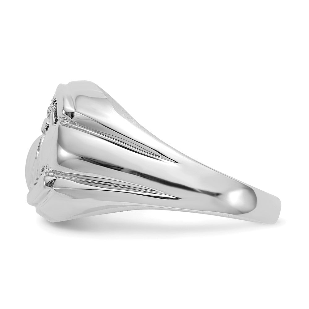 Men's Diamond & Onyx Claddagh Rings