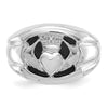 Men's Diamond & Onyx Claddagh Rings