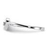 14k White Gold AA Diamond heart ring