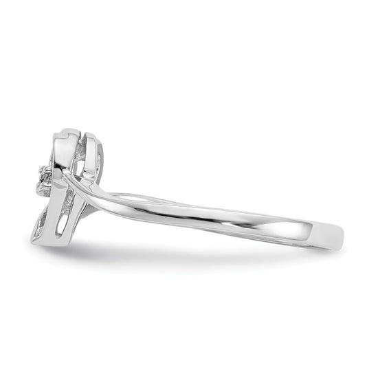 Gold Polished Diamond Heart Rings
