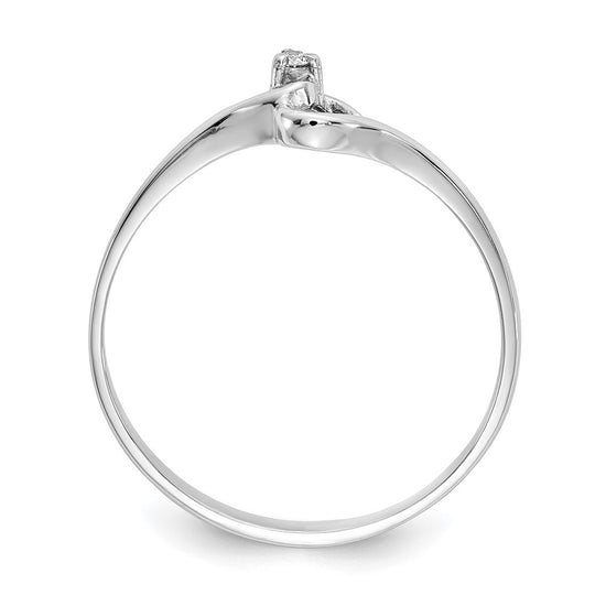 Gold Polished Diamond Heart Rings