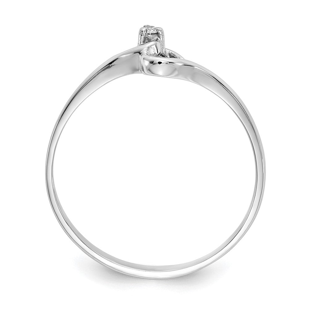 Gold Polished Diamond Heart Rings