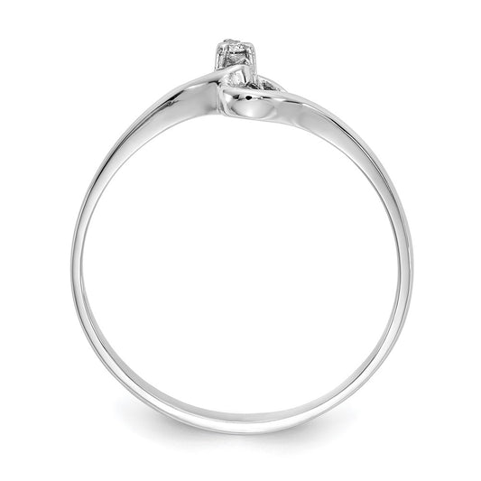 Gold Polished Diamond Heart Rings