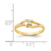 Gold Polished Diamond Ring