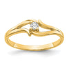 Gold Polished Diamond Ring