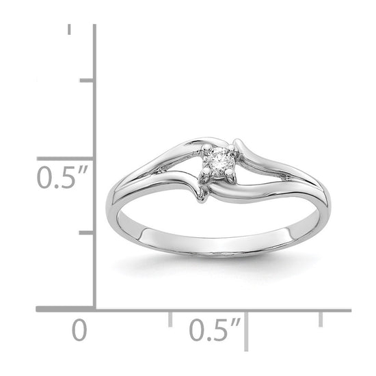 Gold Polished Diamond Ring
