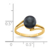 Gold Polished Freshwater Pearl Rings