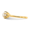 14k 5.5mm White Freshwater Cultured Pearl Ring