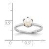 Gold Polished Freshwater Pearl and Diamond Rings