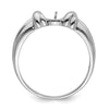 14k White Gold 6mm Pearl Ring Mounting