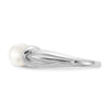 14k White Gold 6mm White Freshwater Cultured Pearl Ring