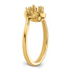 14k 6mm Pearl & Diamond Ring Mounting