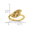 14k 6mm Pearl & Diamond Ring Mounting