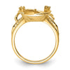 14k 7.5mm Pearl & Diamond Ring Mounting