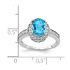 Oval Gemstone & Diamond Rings