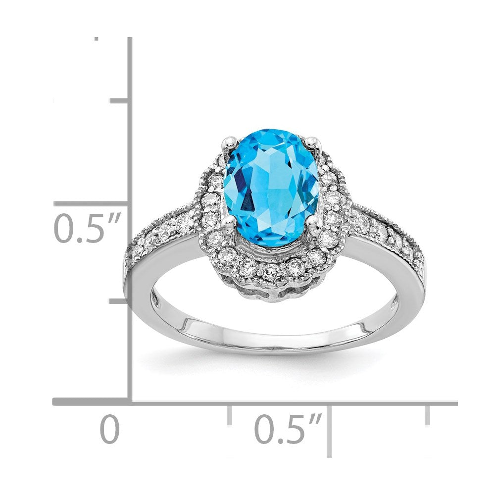 Oval Gemstone & Diamond Rings
