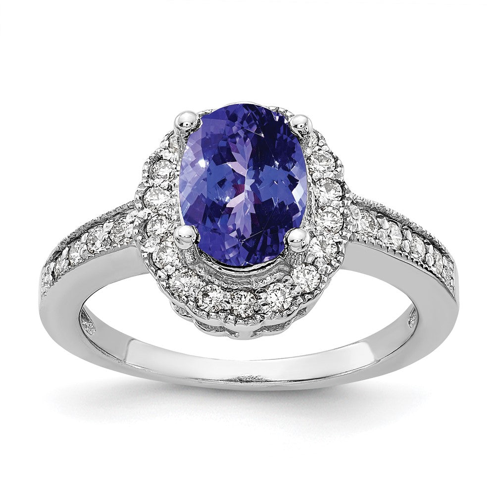 Oval Gemstone & Diamond Rings