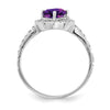 6mm Heart Gemstone & Diamond rings