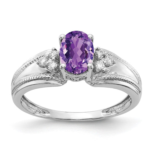 Oval Gemstone & Diamond Rings