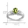 Oval Gemstone & Diamond Rings