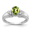 Oval Gemstone & Diamond Rings