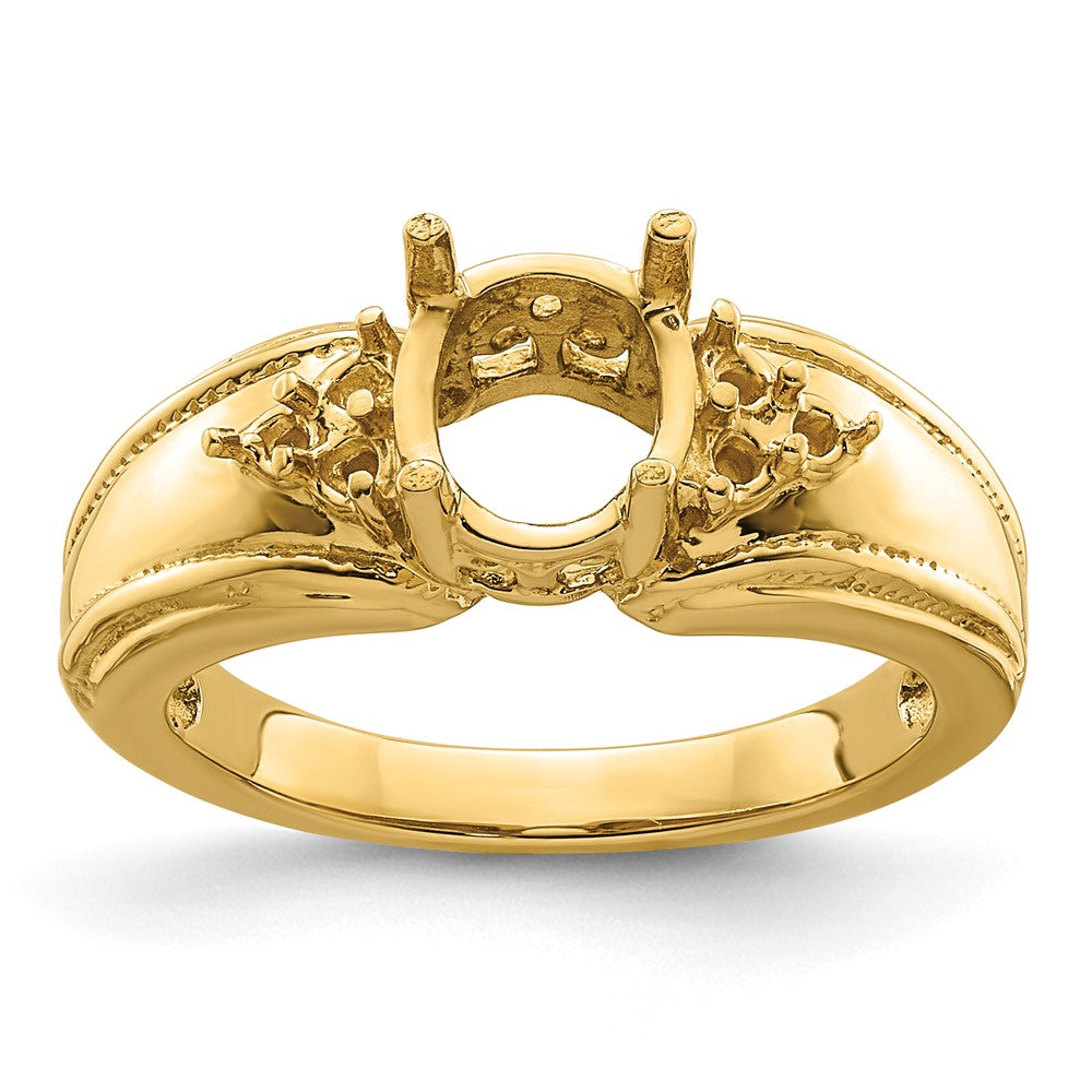 Oval Gemstone & Diamond Rings