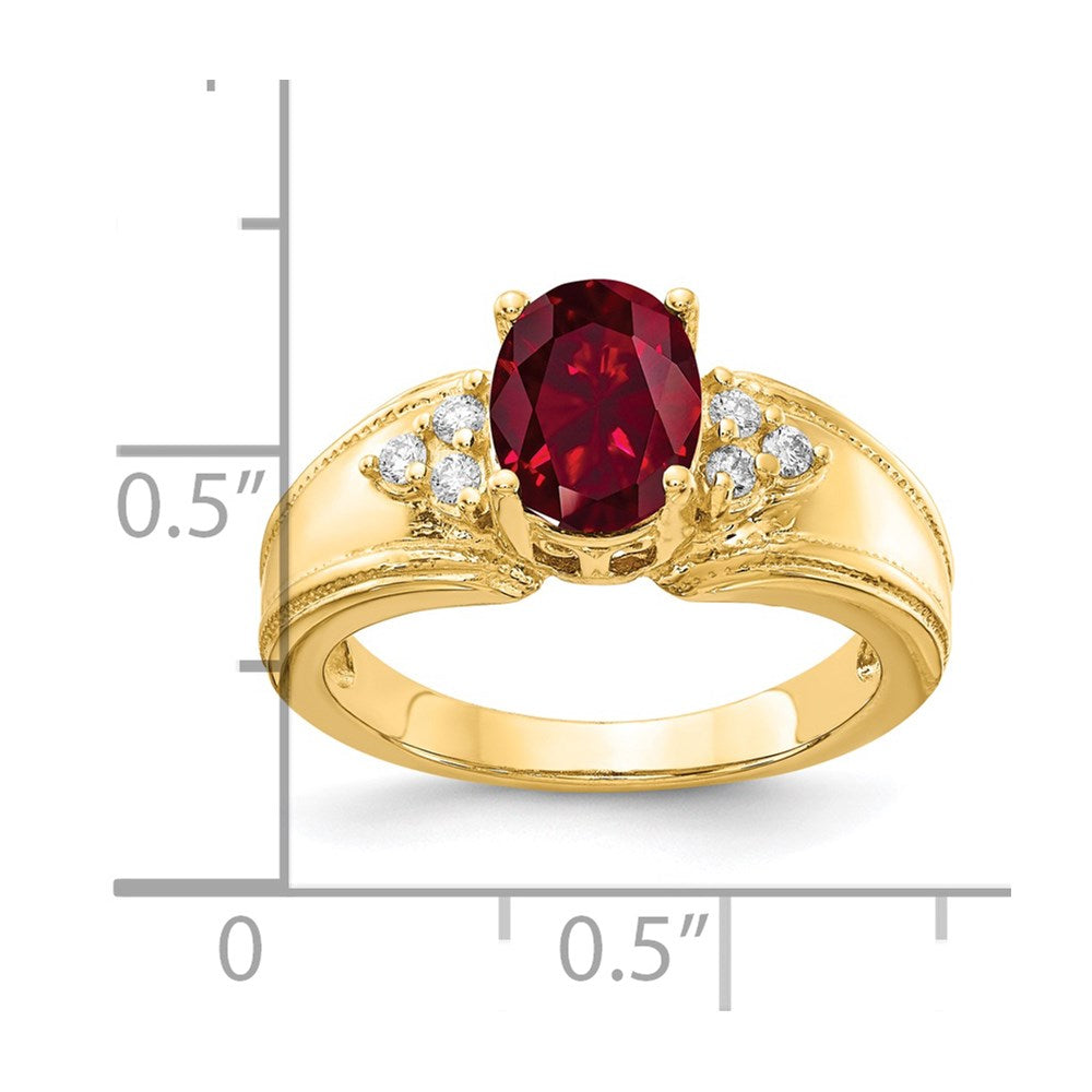 Oval Gemstone & Diamond Rings