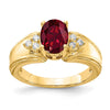 Oval Gemstone & Diamond Rings