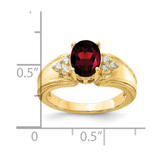 Oval Gemstone & Diamond Rings