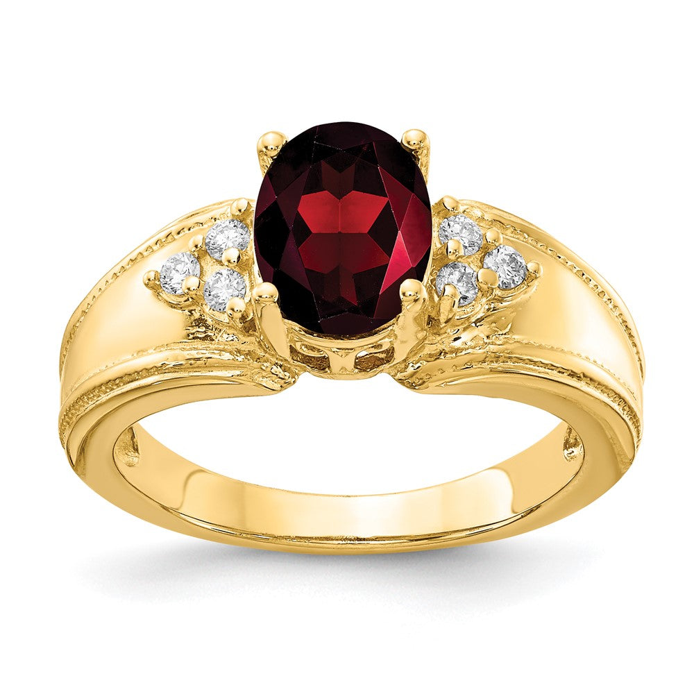 Oval Gemstone & Diamond Rings