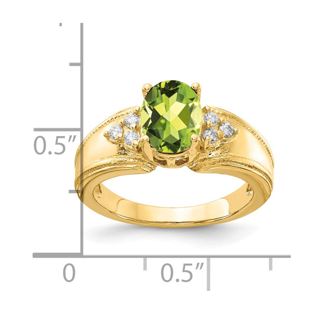 Oval Gemstone & Diamond Rings