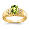 Oval Gemstone & Diamond Rings