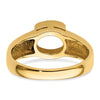 14k 8x6mm Oval Gemstone Ring Mounting