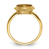 14k 10x8mm Oval Gemstone Ring Mounting