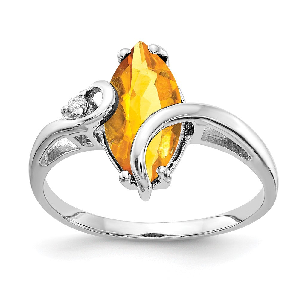 Marquise Gemstone & Diamond ring
