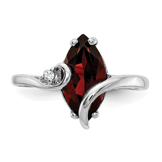 Marquise Gemstone & Diamond ring