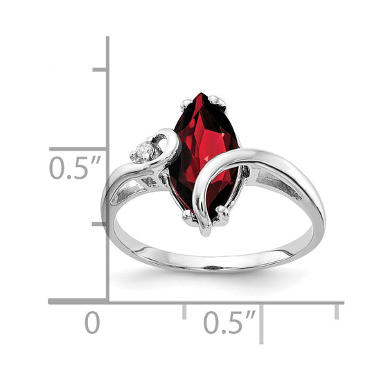 Marquise Gemstone & Diamond ring