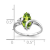 Marquise Gemstone & Diamond ring