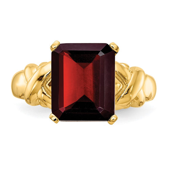 Emerald Cut Gemstone rings