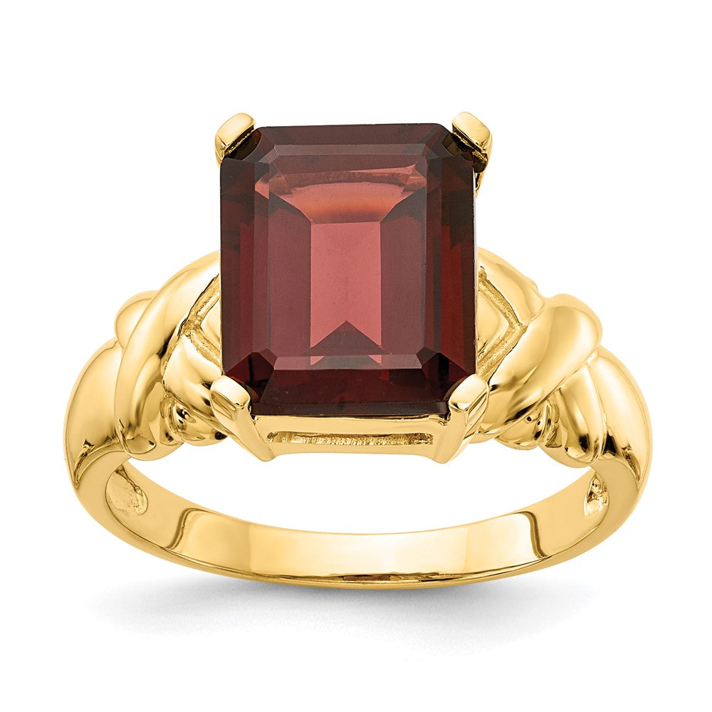 Emerald Cut Gemstone rings