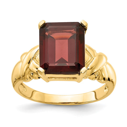 Emerald Cut Gemstone rings