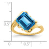 Emerald Cut Gemstone Rings