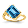 Emerald Cut Gemstone Rings
