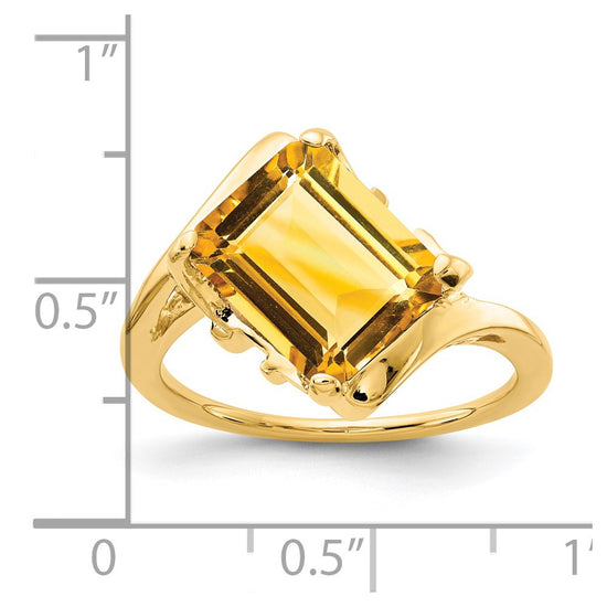 Emerald Cut Gemstone Rings