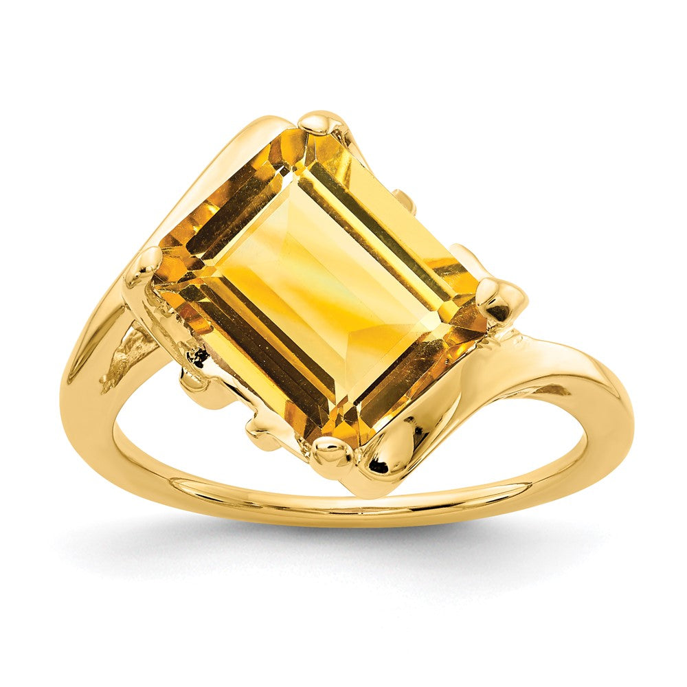 Emerald Cut Gemstone Rings