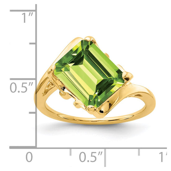 Emerald Cut Gemstone Rings