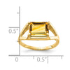 Emerald Cut Gemstone Rings