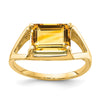 Emerald Cut Gemstone Rings